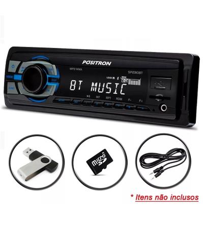 Auto Radio Positron Sp2310bt, Mp3 Bluetooth Usb Leitor Micro Sd Card 45w Menor preço em Auto Radio Positron Sp2310bt, Mp3 Bluetooth Usb Leitor Micro Sd Card 45w