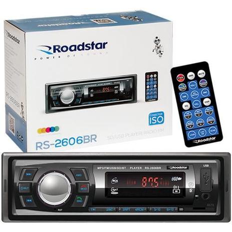 Auto Radio Roadstar RS2606BR Bluetooth Mp3 FM USB Menor preço em Auto Radio Roadstar RS2606BR Bluetooth Mp3 FM USB