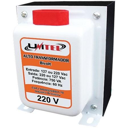 Auto Transformador Bivolt - Serie Ouro - 750VA - Unitel Menor preço em Auto Transformador Bivolt - Serie Ouro - 750VA - Unitel