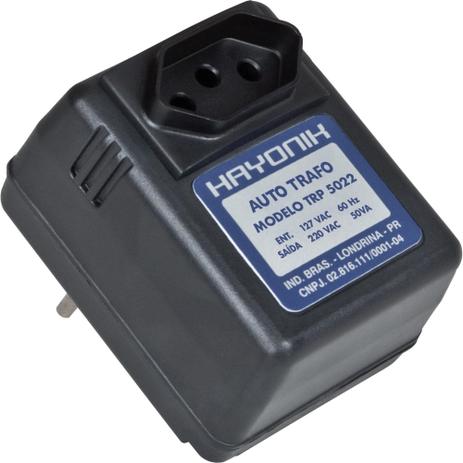 Auto transformador parede 127/220VAC 50VA TRP 5022 Preto HAYONIK Menor preço em Auto transformador parede 127/220VAC 50VA TRP 5022 Preto HAYONIK