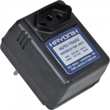 Auto Transformador Parede 220/127VAC 50VA TRP 5011 Preto HAYONIK - 82 Menor preço em Auto Transformador Parede 220/127VAC 50VA TRP 5011 Preto HAYONIK - 82