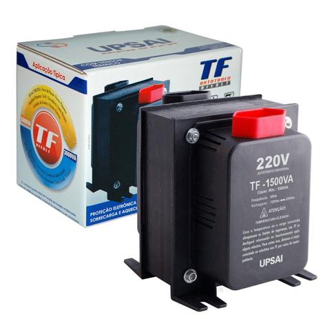 Menor preço em Auto Transformador TF 1500VA Bivolt 110V/220V ou 220V/110V C/ Sensor Térmico - UPSAI