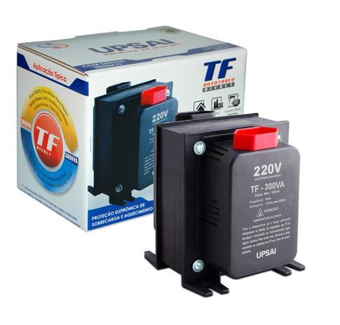 Auto Transformador TF 300VA Bivolt 110V/220V ou 220V/110V C/ Sensor Térmico - UPSAI Menor preço em Auto Transformador TF 300VA Bivolt 110V/220V ou 220V/110V C/ Sensor Térmico - UPSAI