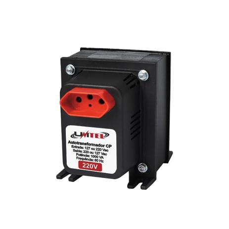 Auto Transformador Unitel CP 1000va Corpo Plástico Bivolt Menor preço em Auto Transformador Unitel CP 1000va Corpo Plástico Bivolt