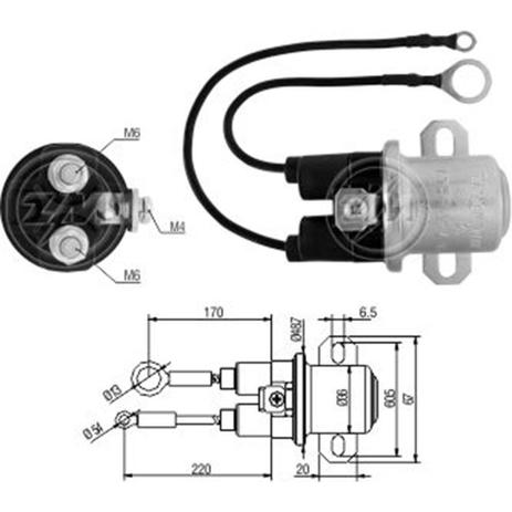 Automático Auxiliar do Motor de Partida 37MT 41MT (ZM7408) Menor preço em Automático Auxiliar do Motor de Partida 37MT 41MT (ZM7408)