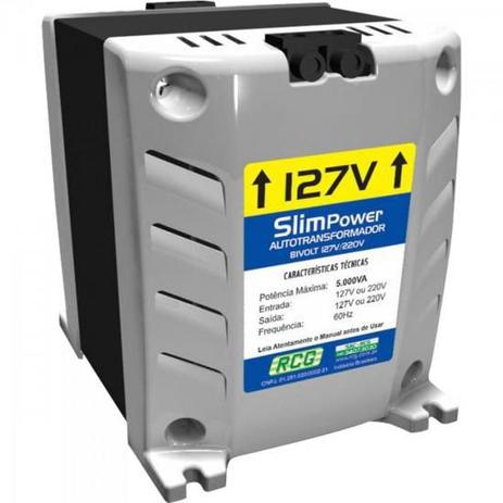 Autotransformador 127/220VAC 5000VA SLIM POWER Branco RCG Menor preço em Autotransformador 127/220VAC 5000VA SLIM POWER Branco RCG