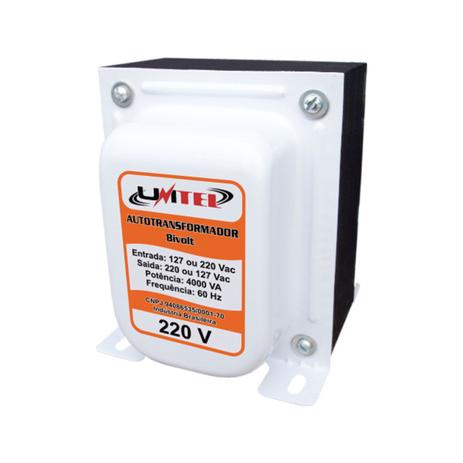 Autotransformador bivolt 4000va série ouro- gabinete de aço - Unitel Menor preço em Autotransformador bivolt 4000va série ouro- gabinete de aço - Unitel