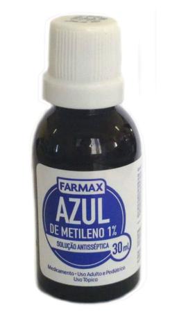 Azul de Metileno 30ml Farmax Menor preço em Azul de Metileno 30ml Farmax