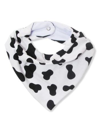 Babador Bandana Animal Print Vaquinha Menina Flor Menor preço em Babador Bandana Animal Print Vaquinha Menina Flor