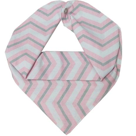 Babador Bandana Baby Chevron Rosa - Baby deluxe Menor preço em Babador Bandana Baby Chevron Rosa - Baby deluxe