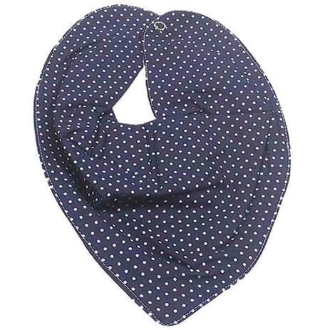 Babador Bandana Baby Marinho Poa - Baby deluxe Menor preço em Babador Bandana Baby Marinho Poa - Baby deluxe