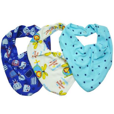 Babador Bandana Bebe C 3 Unidades 100 Algodao Menino Mafessoni Babador Magazine Luiza