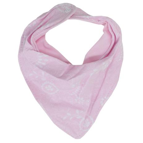 Babador Bandana Dupla Face - Floral Rosa - Colibri Menor preço em Babador Bandana Dupla Face - Floral Rosa - Colibri