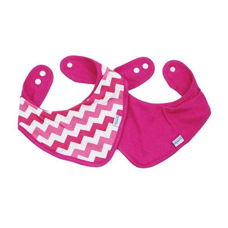 Babador Bandana Duplo Chevron Pink - Dican Menor preço em Babador Bandana Duplo Chevron Pink - Dican