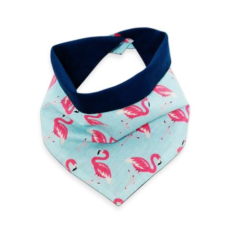 Babador bandana para bebê com estampa de flamingos - Mamute bebê Menor preço em Babador bandana para bebê com estampa de flamingos - Mamute bebê