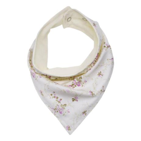 Babador de Bandana - Floral Rosa - Laura baby Menor preço em Babador de Bandana - Floral Rosa - Laura baby
