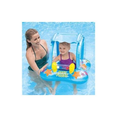 Baby Bote Kiddie com Cobertura - Intex Menor preço em Baby Bote Kiddie com Cobertura - Intex