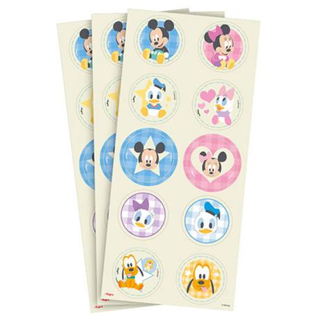 Baby Disney Chá Revelação Adesivo c/30 - Regina Menor preço em Baby Disney Chá Revelação Adesivo c/30 - Regina