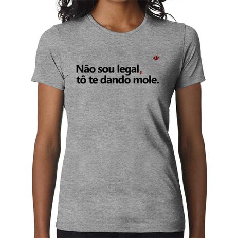 Baby Look Não sou legal, tô te dando mole - Cinza - Foca na Moda Menor preço em Baby Look Não sou legal, tô te dando mole - Cinza - Foca na Moda