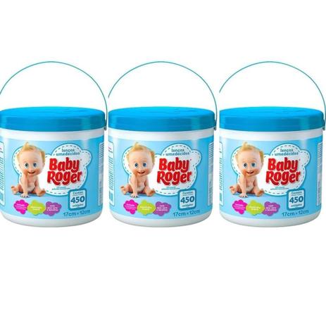 Baby Roger Balde Azul Lenços Umedecidos C/450 (Kit C/03) Menor preço em Baby Roger Balde Azul Lenços Umedecidos C/450 (Kit C/03)