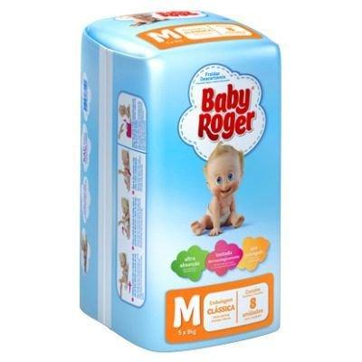 Baby Roger Clássica Fralda Infantil M C/8 Menor preço em Baby Roger Clássica Fralda Infantil M C/8