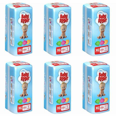 Baby Roger Clássica Fralda Infantil Xg C/7 (Kit C/06) Menor preço em Baby Roger Clássica Fralda Infantil Xg C/7 (Kit C/06)