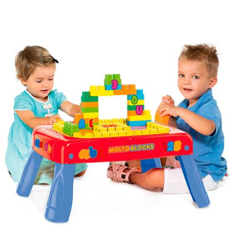 Babyland Mesinha Criativa com 20 blocos Eduacativo - Cardoso toys Menor preço em Babyland Mesinha Criativa com 20 blocos Eduacativo - Cardoso toys