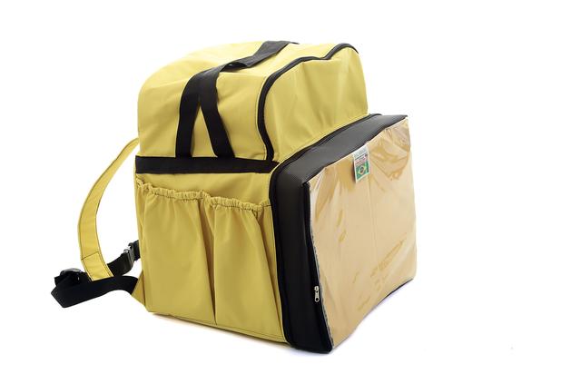 mochila de entrega com isopor