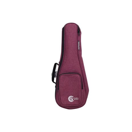 Bag Ukulele Soprano Confort Custom Sound UKS WR Vinho Menor preço em Bag Ukulele Soprano Confort Custom Sound UKS WR Vinho