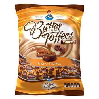 Bala Butter Toffees Chokko Trufa 600g - Arcor Menor preço em Bala Butter Toffees Chokko Trufa 600g - Arcor
