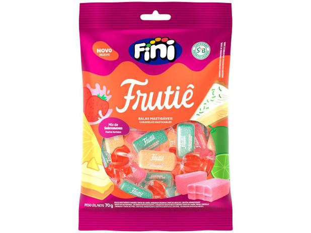 Bala de Gelatina Fini Frutiê Mix de Sobremesas - Vegana 70g Pacote Menor preço em Bala de Gelatina Fini Frutiê Mix de Sobremesas - Vegana 70g Pacote