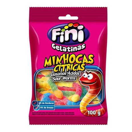 Bala de Gelatina Minhocas Cítricas 100g - Fini é boa?