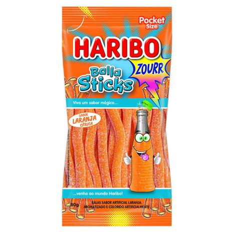 Bala de Gelatina Sticks Laranja Zourr Crítico 80g - Haribo é boa?