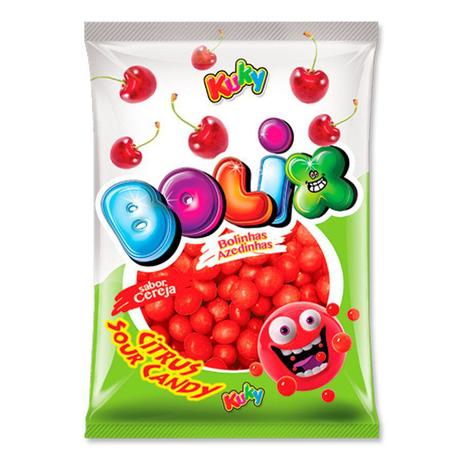 Bala de Goma Bolinha Azedinha Cereja 70g Bolix - Festabox Menor preço em Bala de Goma Bolinha Azedinha Cereja 70g Bolix - Festabox