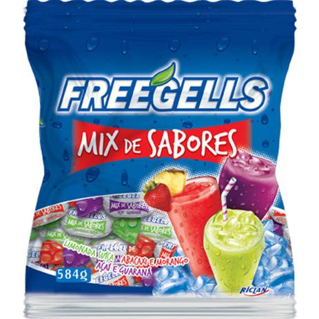 Bala Dura Mix de Sabores Azul Refrescante Freegells 584g - Riclan é boa?