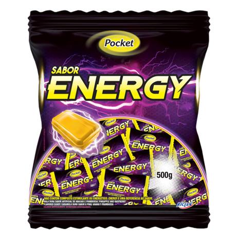 Bala Dura Pocket Energy Freegells 500g - Riclan Menor preço em Bala Dura Pocket Energy Freegells 500g - Riclan