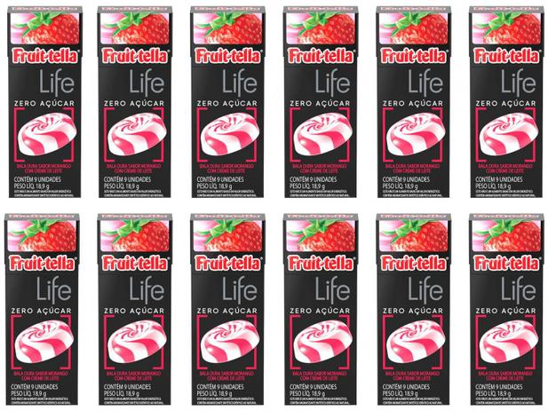 Bala Fruittella Life Morango com Creme de Leite - sem Açúcar 226,8g Flip Top 12 Unidades Menor preço em Bala Fruittella Life Morango com Creme de Leite - sem Açúcar 226,8g Flip Top 12 Unidades