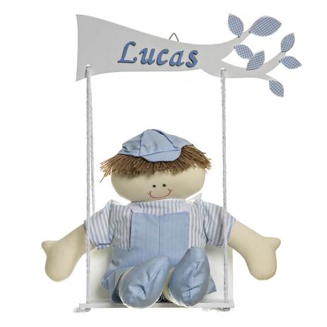 Balança Com Boneco Quarto Bebê Infantil Menino - Potinho de mel Menor preço em Balança Com Boneco Quarto Bebê Infantil Menino - Potinho de mel
