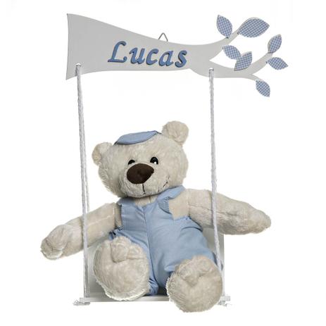 Balança Com Urso Menino Quarto Bebê Infantil Menino - Potinho de mel Menor preço em Balança Com Urso Menino Quarto Bebê Infantil Menino - Potinho de mel