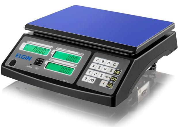 Balança Computadora Elgin SA 110 com Bateria Menor preço em Balança Computadora Elgin SA 110 com Bateria
