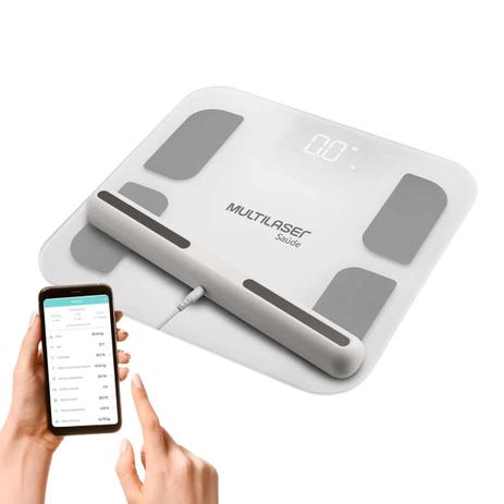 Balança de Bioimpedância c/ Handle Bluetooth 180Kg Multilaser Menor preço em Balança de Bioimpedância c/ Handle Bluetooth 180Kg Multilaser