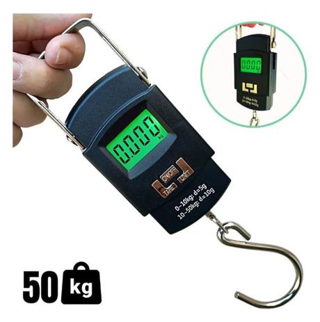 Balança De Mão Digital Portátil P/ Bolsa Mala Peixe Até 50kg - Altomex Menor preço em Balança De Mão Digital Portátil P/ Bolsa Mala Peixe Até 50kg - Altomex