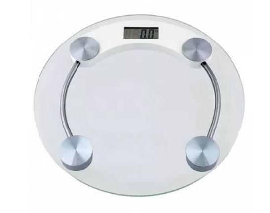 Balança De Vidro Redonda Digital 180kg - Kasilar import Menor preço em Balança De Vidro Redonda Digital 180kg - Kasilar import