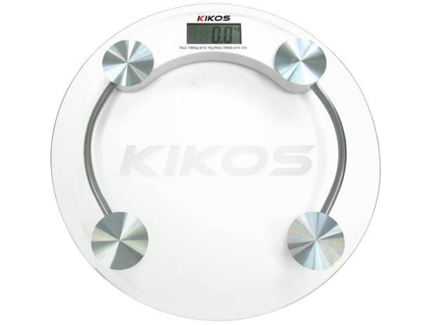 Balança Digital até 180kg Vidro Temperado - Super fina - Kikos Orion