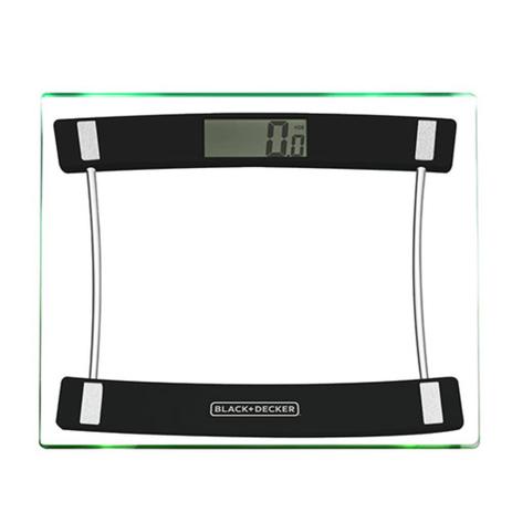 Balança digital de vidro capacidade de 180 kg - Black + decker Menor preço em Balança digital de vidro capacidade de 180 kg - Black + decker