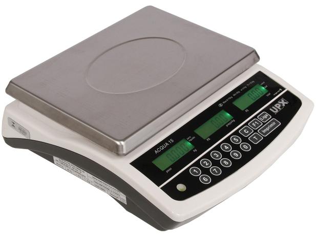 Balança Industrial Digital UPX Acqua - até 15kg Menor preço em Balança Industrial Digital UPX Acqua - até 15kg