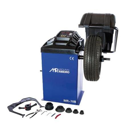 Menor preço em Balanceadora de rodas motorizada aro 10” a 24” monofásica azul - MR70B - Máquinas ribeiro