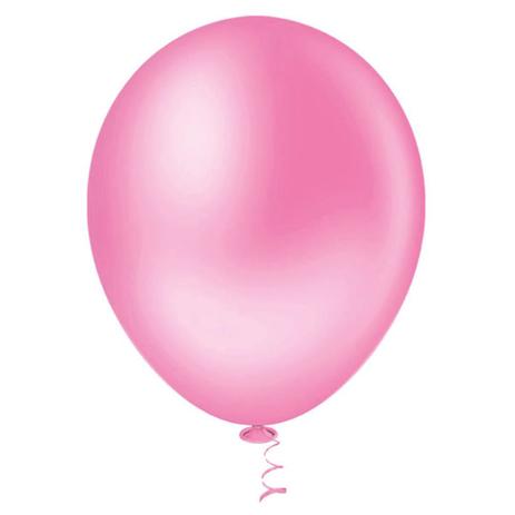Menor preço em Balão Liso Rosa Forte Tamanho 7 c/50 - Pic Pic