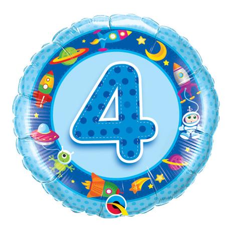 Balão metalizado redondo 18 polegadas - 4 anos naves espaciais e alienígenas - qualatex Menor preço em Balão metalizado redondo 18 polegadas - 4 anos naves espaciais e alienígenas - qualatex