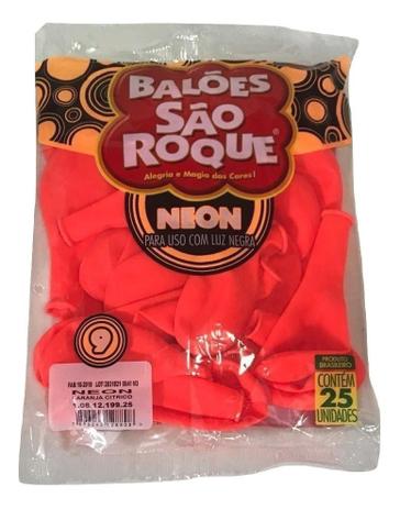 Balão São Roque Neon N9 C/25un Laranja Citrino Menor preço em Balão São Roque Neon N9 C/25un Laranja Citrino